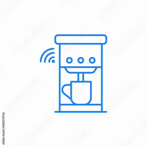 coffee machine icon sign vector