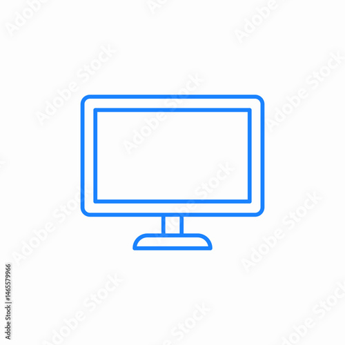 computer screen icon sign vector