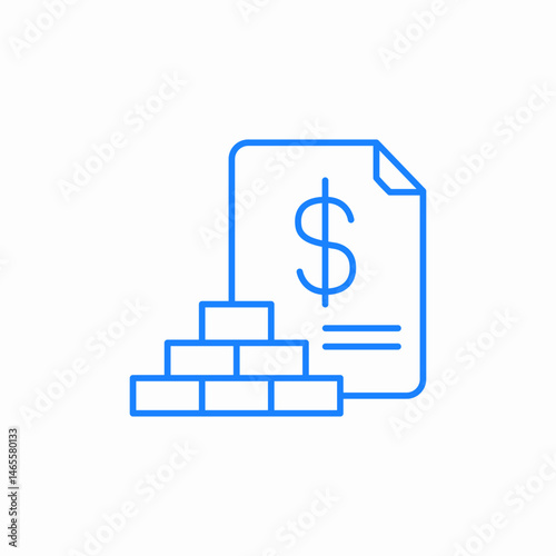 construction budget icon sign vector