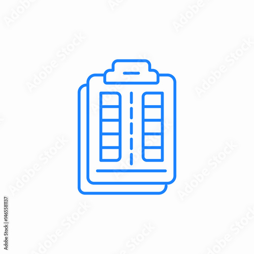 document stack icon sign vector