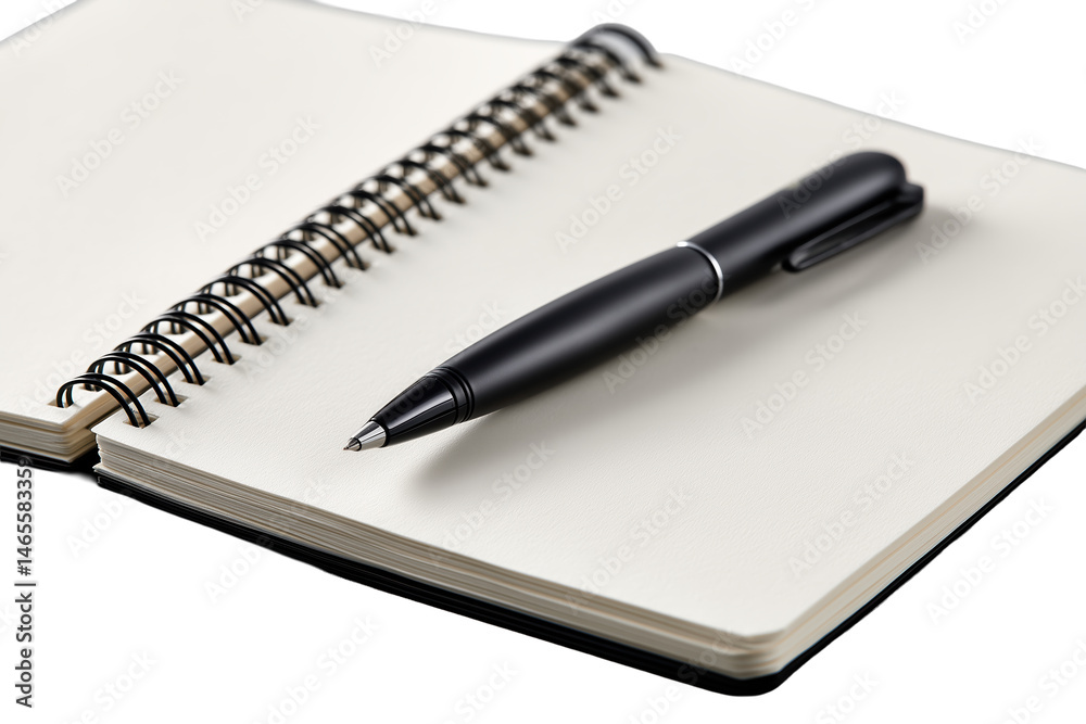 Notebook with pen on blank pages PNG with a transparent background
Notebook with pen on blank pages PNG with a transparent background