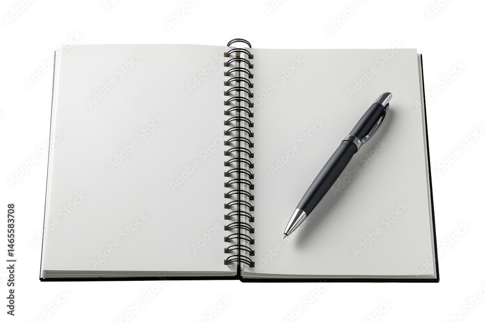 Notebook with pen on blank pages PNG with a transparent background
Notebook with pen on blank pages PNG with a transparent background
