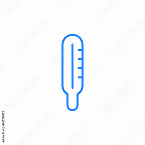 mercury thermometer icon sign vector