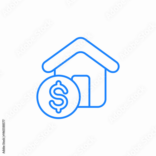 money home icon sign vector