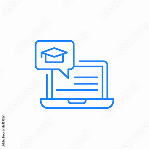 online degree icon sign vector