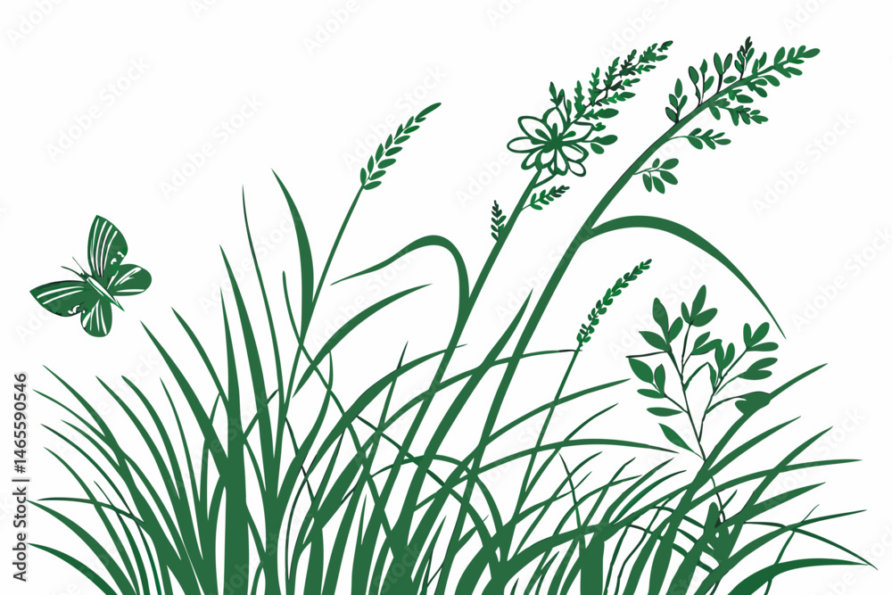 Fototapeta premium green grass vector