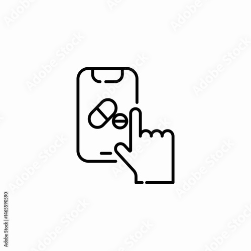 online pharmacy icon sign vector
