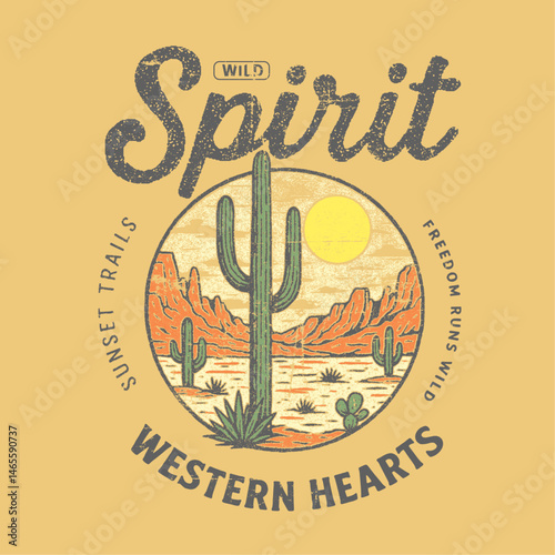 Desert t-shirt design. western hearts,  desert cactus mountain graphics. girls  boys men's women's graphic design. slogan text prints. desert cowgirl and cowboy cap head.