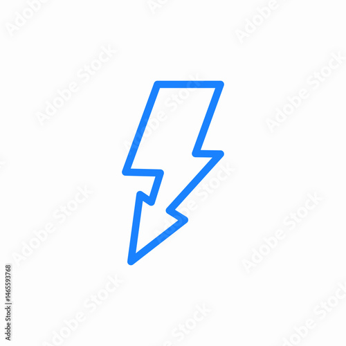 sharp lightning icon sign vector