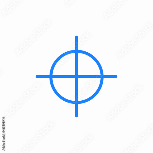 shooting target icon sign vector