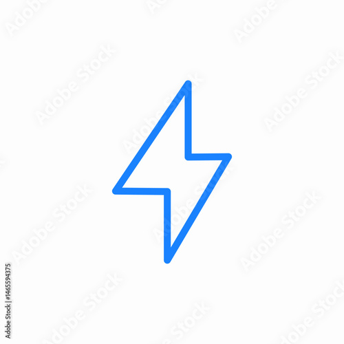 small lightning icon sign vector