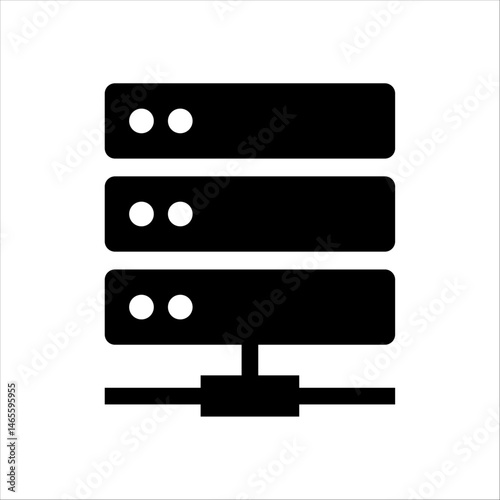 Vector Server Stack  AI Data Center and Infrastructure Icon