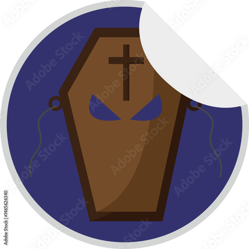 Isolated tumb icon halloween illustration