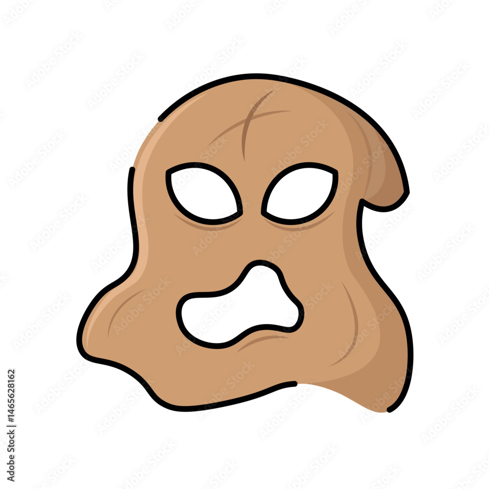 Isolated phantom icon halloween illustration Isolated phantom icon halloween illustration