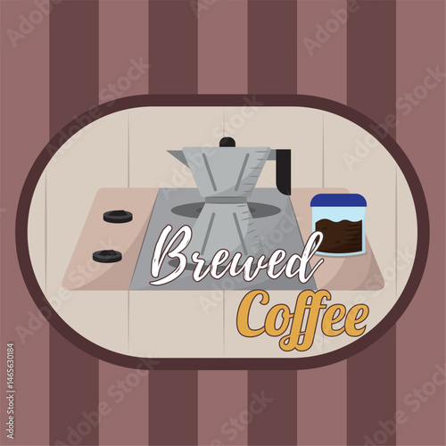 Background cup coffee shop illustration