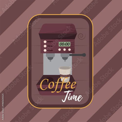 Background cup coffee shop illustration