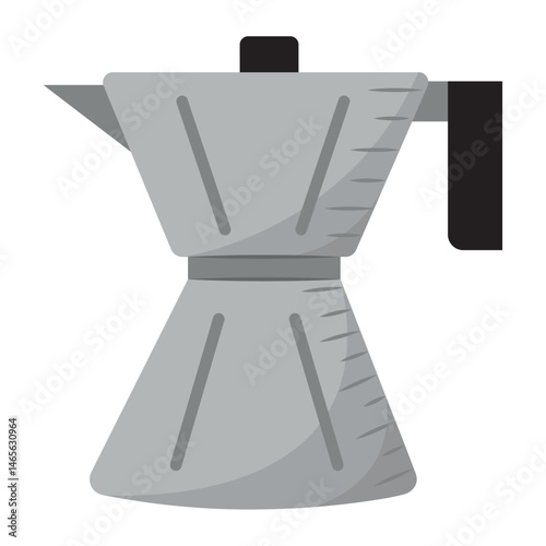 Isolated machine coffee shop illustration