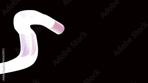 The background of the love symbol shifts to form a natural pattern. 3d animation
