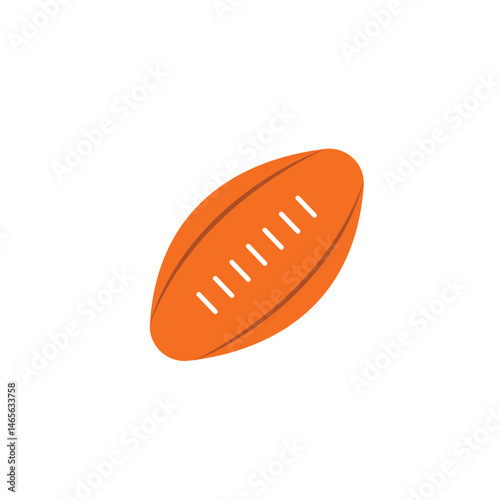 American football ball icon. Vector