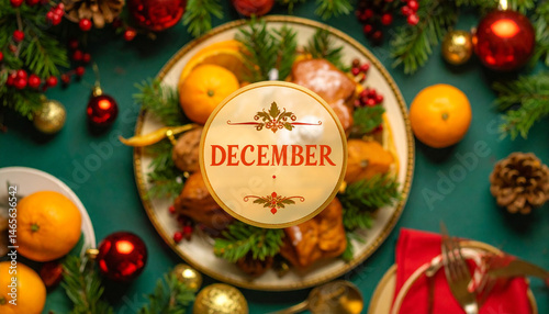 Seasonal and Event Header - Month of December - Winter Begins - Celebrate Christmas