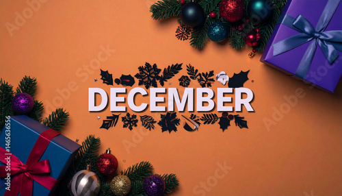 Seasonal and Event Header - Month of December - Winter Begins - Celebrate Christmas