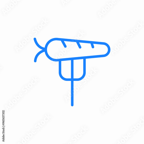 carrot on stick icon sign vector