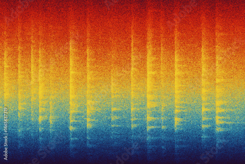 vibrant noise gradient with digital spectrogram texture in rainbow tones photo