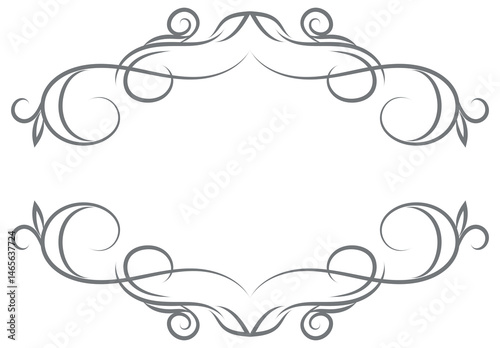 Grey border or header separator on transparent background