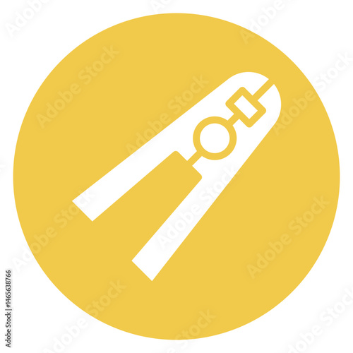 Bold Glyph Clothes Pin Circle Icon