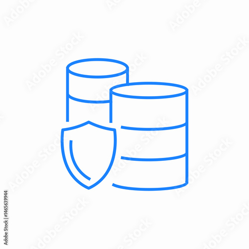 data security storage icon sign vector