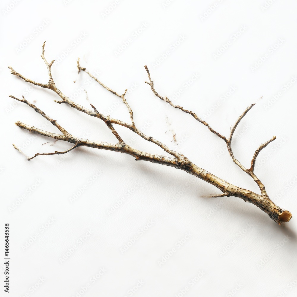 Fototapeta premium Isolated branch twig nature tree plant wood dry design element art