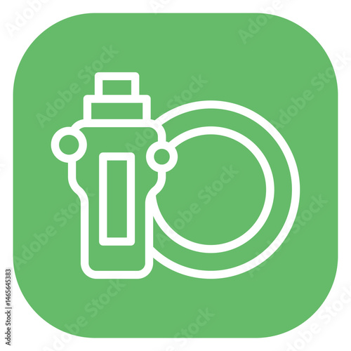 Minimalist Line Art Liquid Dish Washer Rounded Square Icon