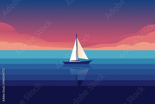 sailing boat on the sea