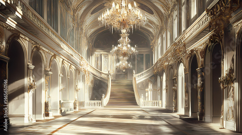 grandiose hallway staircase