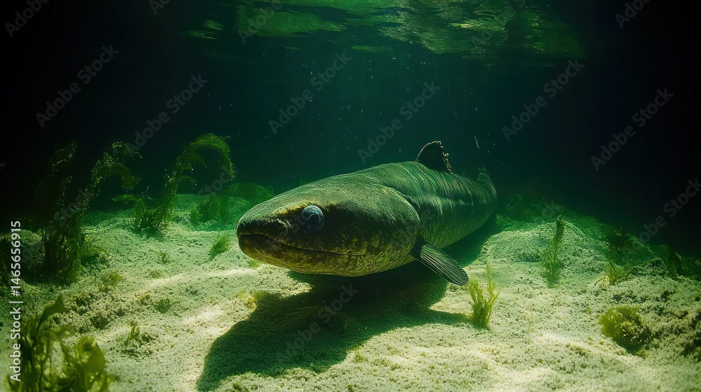 Obraz premium Large fish in underwater habitat