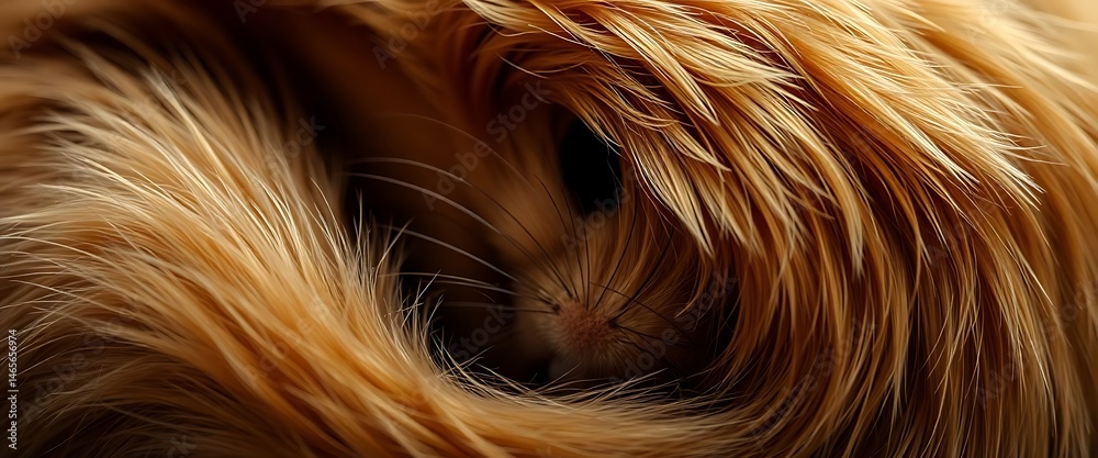 Naklejka premium close up of a furry animal's fur