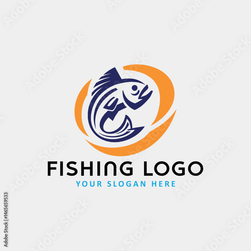 fishing store logo design vector Free Download fishing store logo design vector - GFXLoad