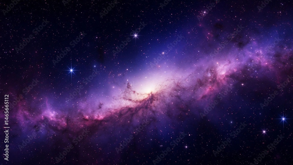 Dark blue space background with scattered stars and nebula in purple-pink tones. Depth effect, slight glow, futuristic atmosphere. ai generation Dark blue space background with scattered stars and nebula in purple-pink tones. Depth effect, slight glow, futuristic atmosphere. ai generation