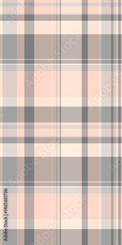 Subtle peach and grey plaid pattern.  Perfect for textile design, website backgrounds, or packaging.