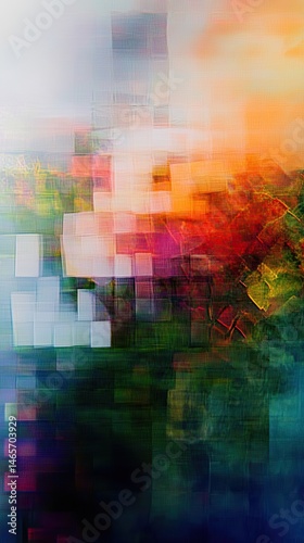 Abstract vibrant color blend with blurred motion