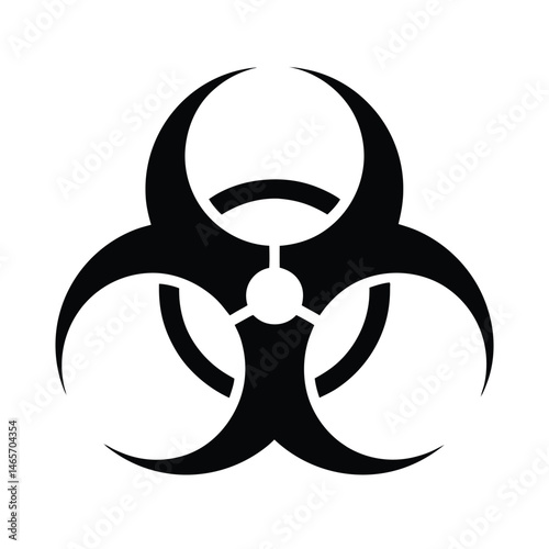 biohazard icon vector illustration