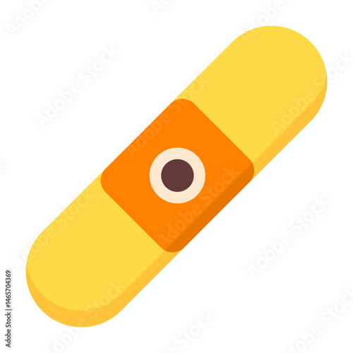 Plaster Patch Colorful Flat Icon