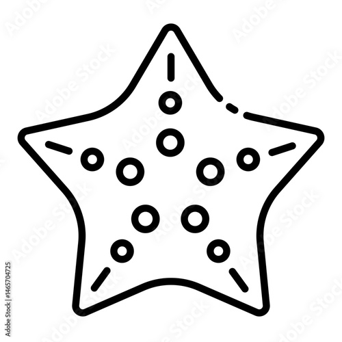 sea creature icon perfect for summer vibe