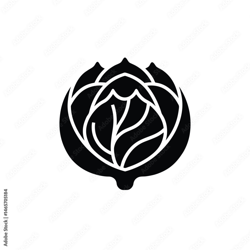Obraz premium cabbage icon vector illustration