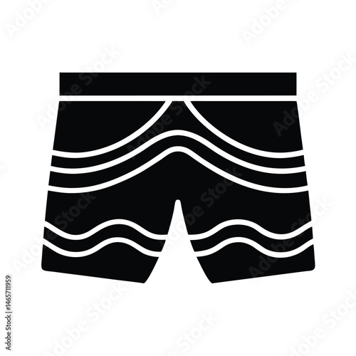 swim shorts icon vector illustration