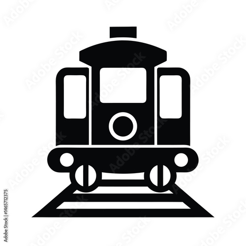 Train Railway Icon Vector Illustration