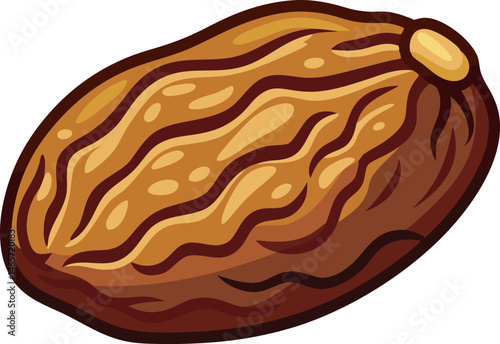 A detailed vector art illustration showcasing realistic raisin fruits, emphasizing texture, natural color, and organic shapes for creative design use