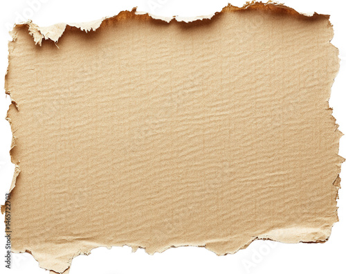 Wallpaper Mural Torn Cardboard Piece Texture Torontodigital.ca