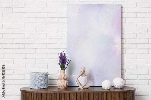 Vase with beautiful lavende...
