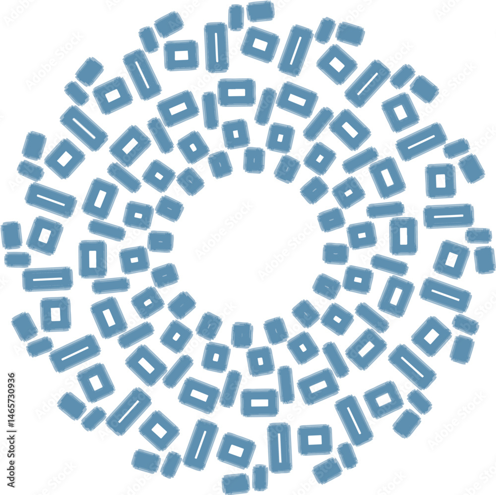 round mosaic icon of circles round mosaic icon of circles